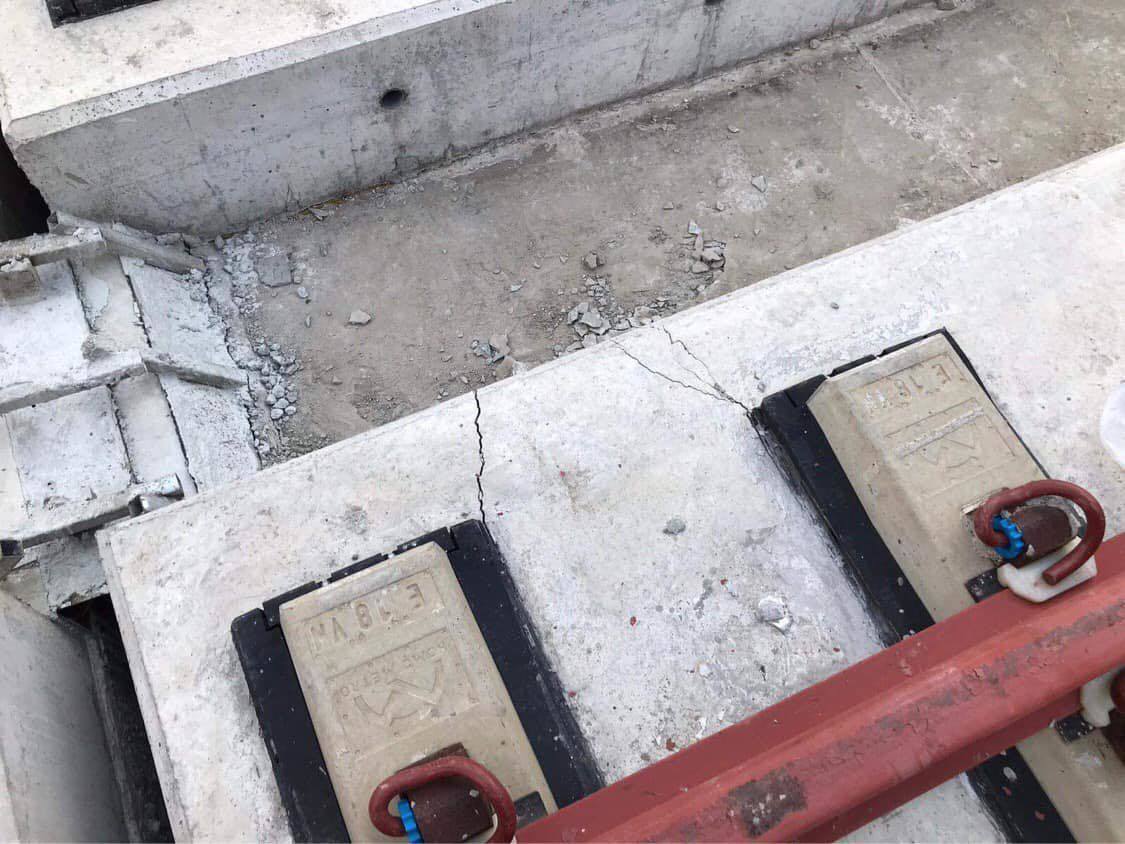 Metro số 1 TP.HCM xuất hiện sự cố dầm cầu cạn
