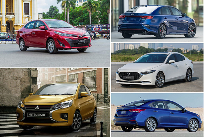 Top 5 sedan bán chạy nhất tháng: Mitsubishi Attrage xuất hiện