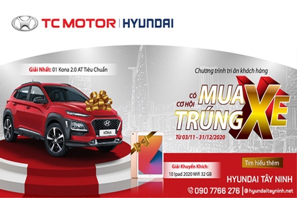 Bùng nổ ưu đãi tháng 11 tại Hyundai Tây Ninh