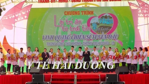 Hải Dương: Tri ân 80 cá nhân tuyến đầu phòng chống dịch Covid-19