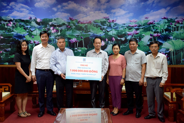 Petrovietnam cùng các đơn vị thành viên đồng lòng hỗ trợ người dân miền Trung