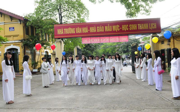 Beauty of the school named after Vietnam's famous pedagogue Chu Van An