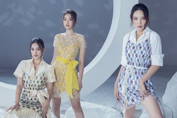 6 hoa hậu rực rỡ sắc màu trong váy dạ hội của NTK Lê Thanh Hòa