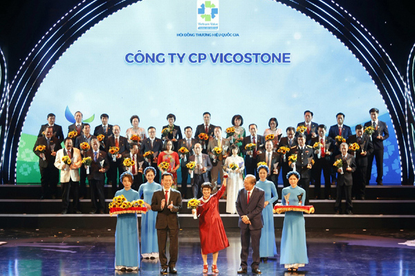 Vicostone tiếp tục được vinh danh Thương hiệu quốc gia