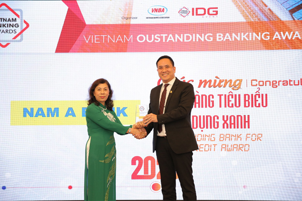 Nam A Bank nhận giải ngân hàng tiêu biểu về tín dụng xanh năm 2020