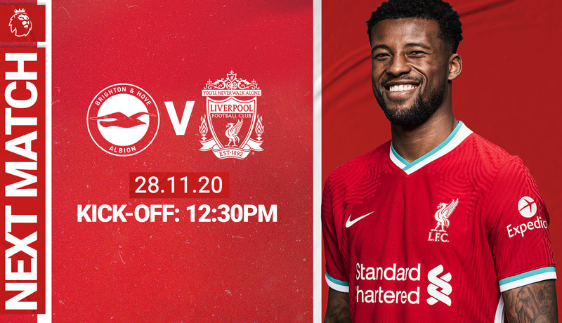 Trực tiếp Brighton vs Liverpool, 19h30 ngày 28/11