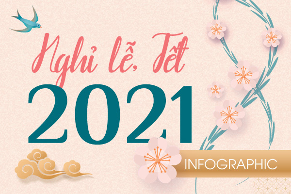 19 ngày nghỉ lễ, Tết năm 2021