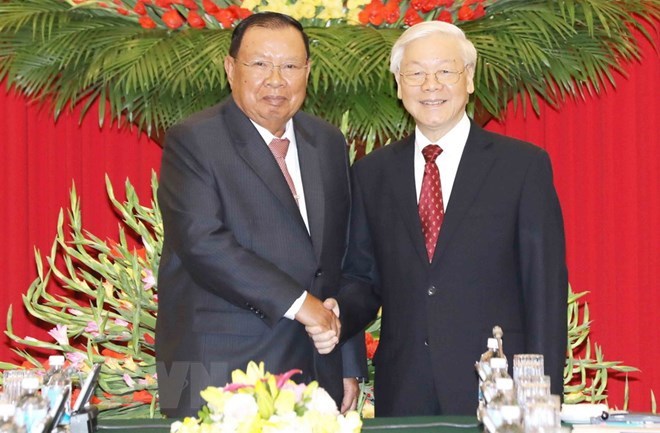 Lãnh đạo Đảng, Nhà nước Việt Nam chúc mừng Quốc khánh Lào