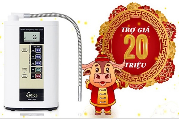 Trợ giá tới 20 triệu đồng máy lọc nước Atica Nhật Bản