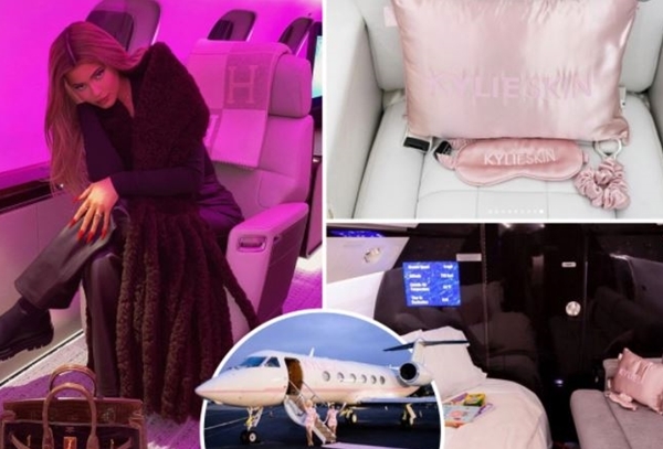 Bên trong phi cơ riêng màu hồng trị giá 72,8 triệu USD của Kylie Jenner