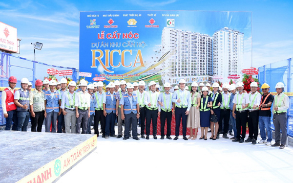 Cất nóc dự án Ricca quận 9