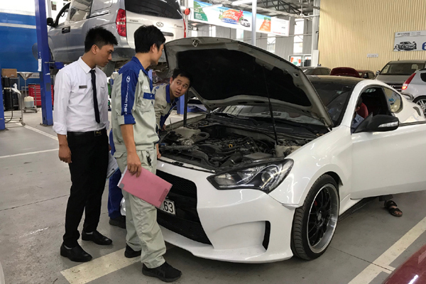 Bảo dưỡng xe giá ưu đãi ở Hyundai Lê Văn Lương
