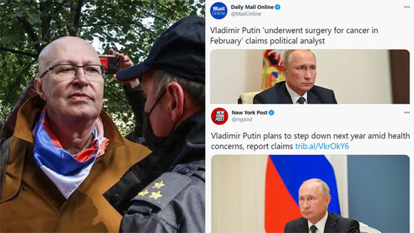 Nga bắt nhân vật tung tin đồn Putin bị bệnh