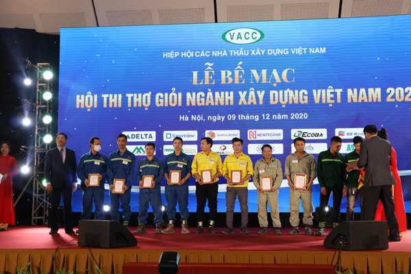 Hội thi thợ giỏi ngành xây dựng Việt Nam 2020 vinh danh công nhân VINADIC M&E