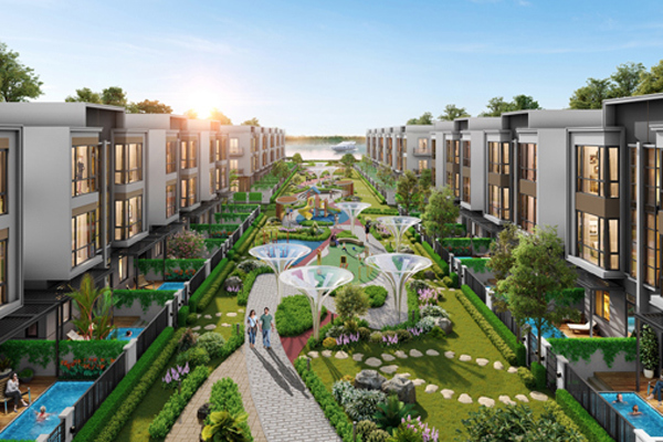 Không gian sống nghỉ dưỡng giữa thiên nhiên ở Aqua City