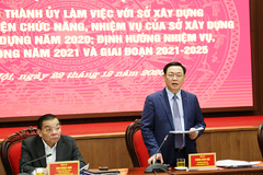 Bí thư Hà Nội giao nhiều nhiệm vụ cho Sở Xây dựng