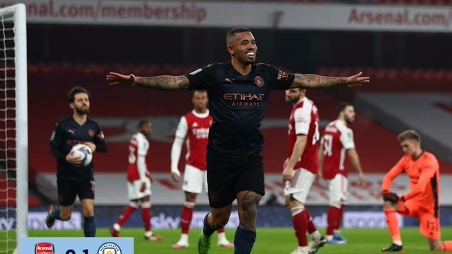 Video bàn thắng Arsenal 1-4 Man City