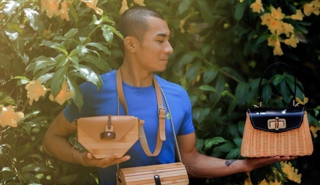 Young Thanh Hoa man designs and sells rattan, bamboo handbags overseas