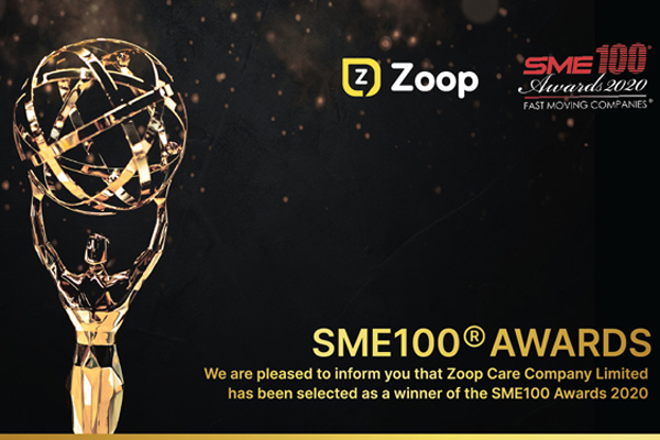 Nền tảng số Zoop Care nhận giải thưởng SME100®