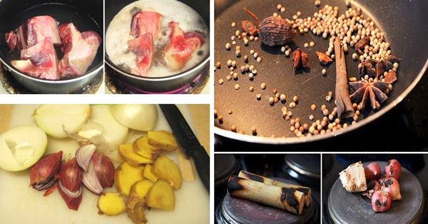 Bí quyết hầm xương bò nấu phở cho nước dùng trong, ngọt, thơm