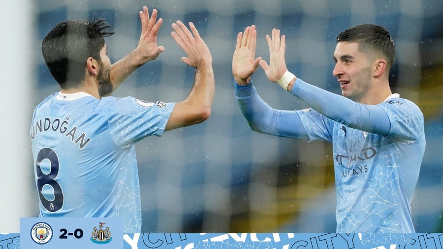 Xem video bàn thắng Man City 2-0 Newcastle