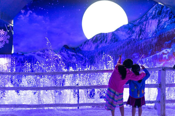 Chilly snow village in HCM City attracts hundreds of visitors