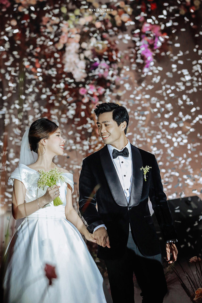 Cô dâu Viên Minh của Công Phượng chỉ diện váy cưới hơn 2 triệu đụng hàng  ngay với Lan Khuê