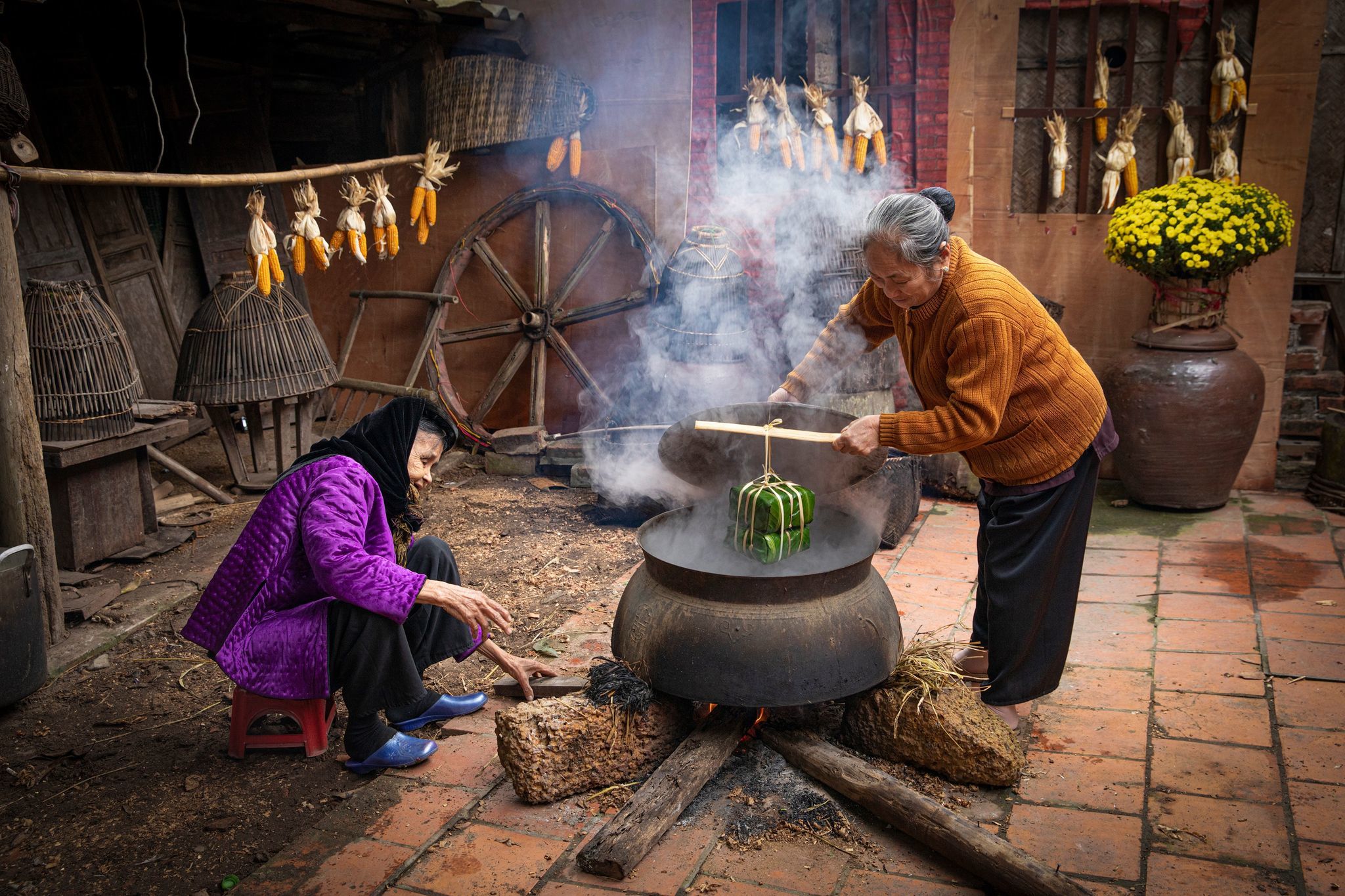 Bộ ảnh khiến nhiều người chờ ngày về quê đón Tết Nguyên đán