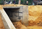 Cống trên tuyến đường 14,5 tỷ ở Thanh Hóa đang xây dựng đã bị sập