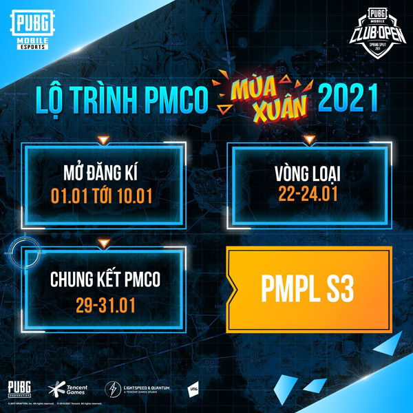 PUBG Mobile khởi động giải đấu PMCO mùa Xuân 2021