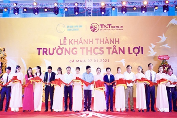 T&T Group tài trợ gần 11 tỷ đồng xây trường học ở Cà Mau