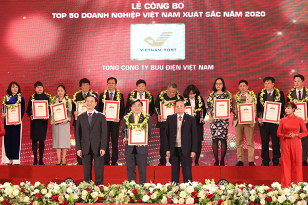 Vietnam Post vào top 50 DN xuất sắc nhất Việt Nam 2020