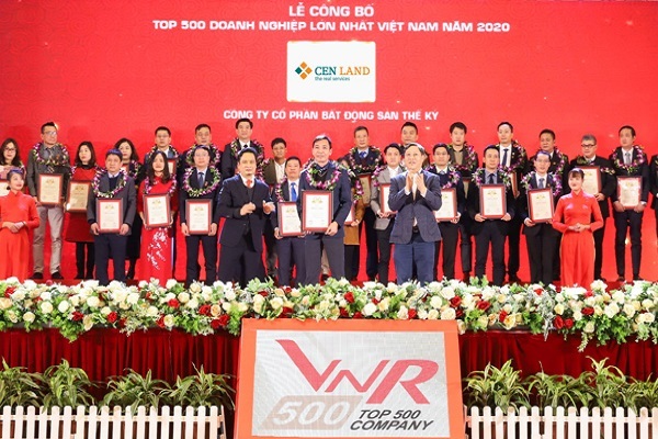 Cen Land vào top 500 DN lớn nhất Việt Nam 2020