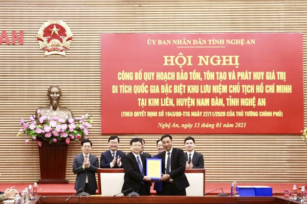 Công bố quy hoạch Khu lưu niệm Chủ tịch Hồ Chí Minh ở Nghệ An