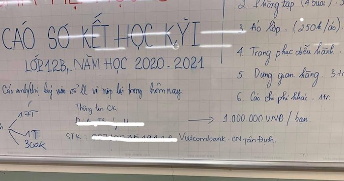 Hiệu trưởng ở TP.HCM nói gì về khoản thu 'về đích' với học sinh lớp 12?