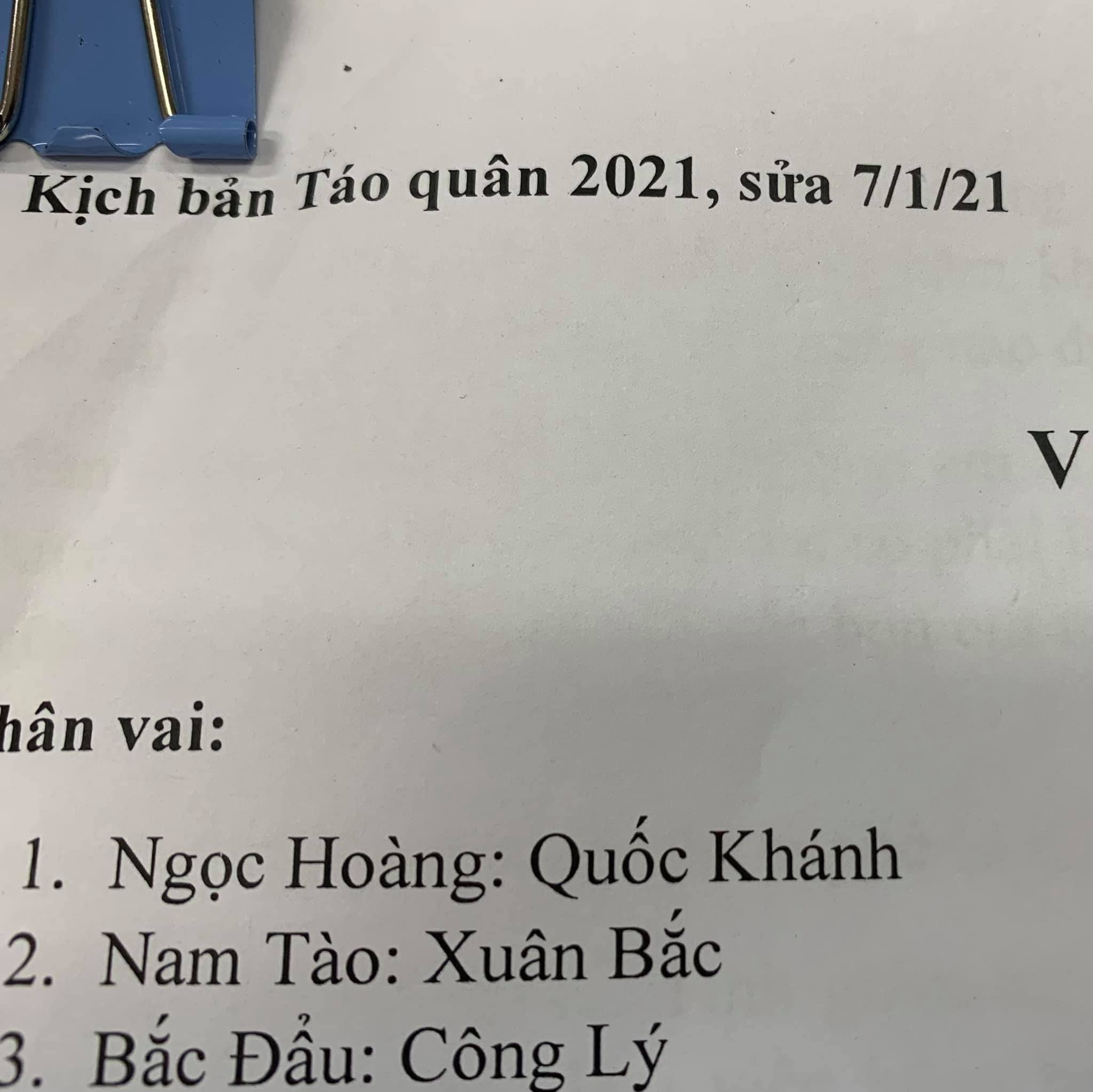 Những hình ảnh đầu tiên của NSƯT Quốc Khánh ở Táo Quân 2021