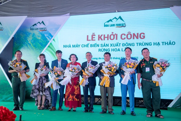 Khởi công nhà máy đông trùng hạ thảo Hoa Lâm ở Long An