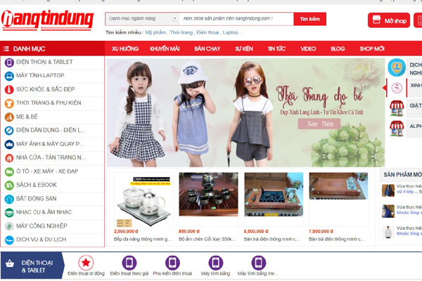 Hangtindung.com - điểm hẹn mới cho ‘tín đồ’ mua sắm online
