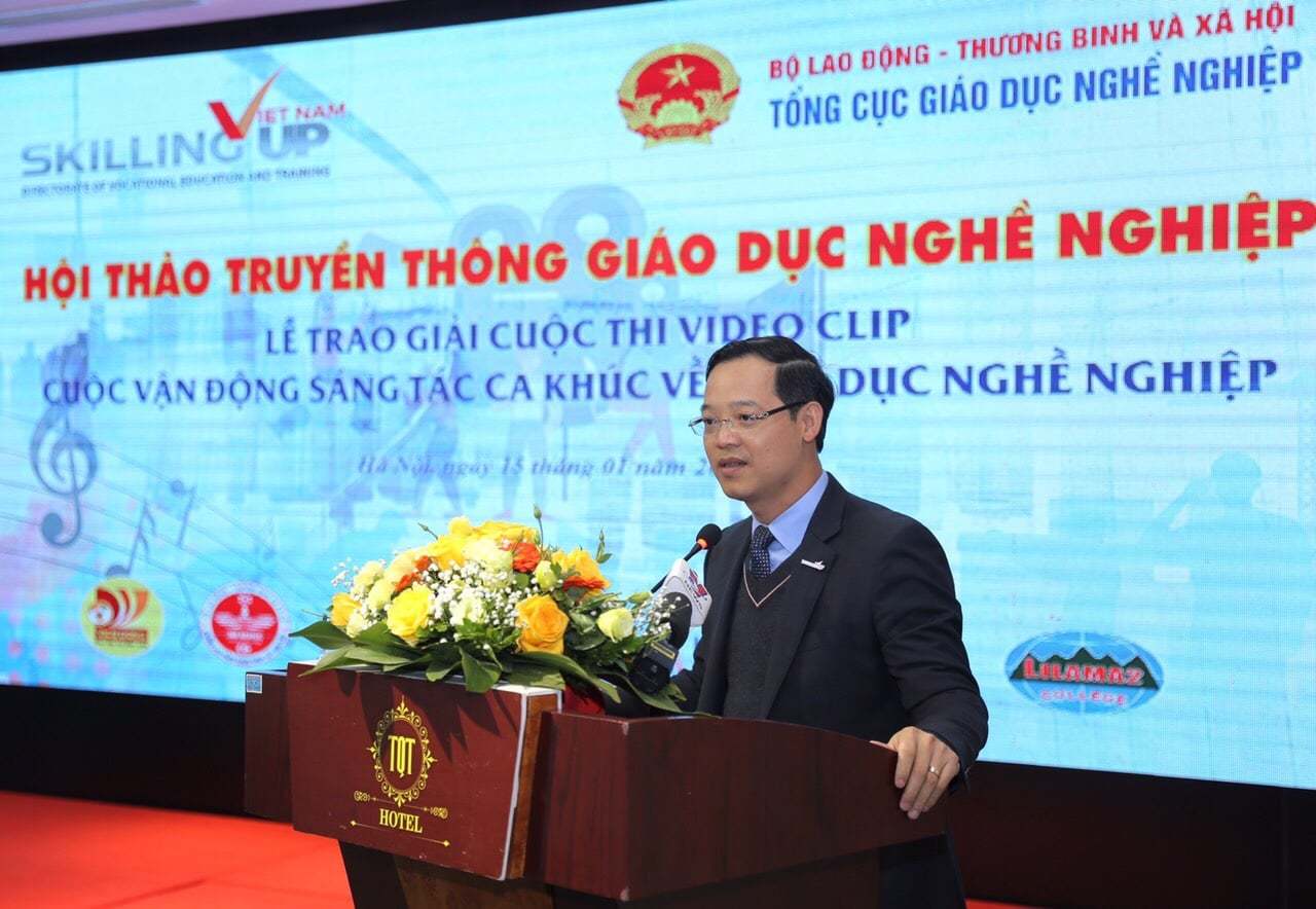 Trao giải cuộc thi sáng tác ca khúc và video clip về giáo dục nghề nghiệp