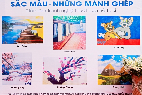 Ra mắt triển lãm tranh nghệ thuật của trẻ tự kỷ