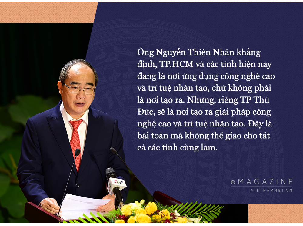 TP Thủ Đức,thành phố Thủ Đức,Nguyễn Thiện Nhân,trí tuệ nhân tạo,khu công nghệ cao,đô thị mới Thủ Thiêm