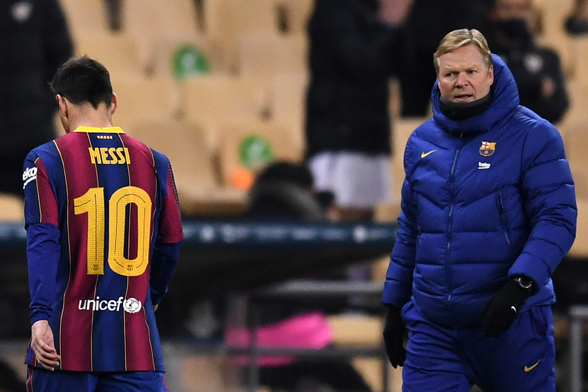 Hụt Siêu Cúp, Koeman nổi giận Barca