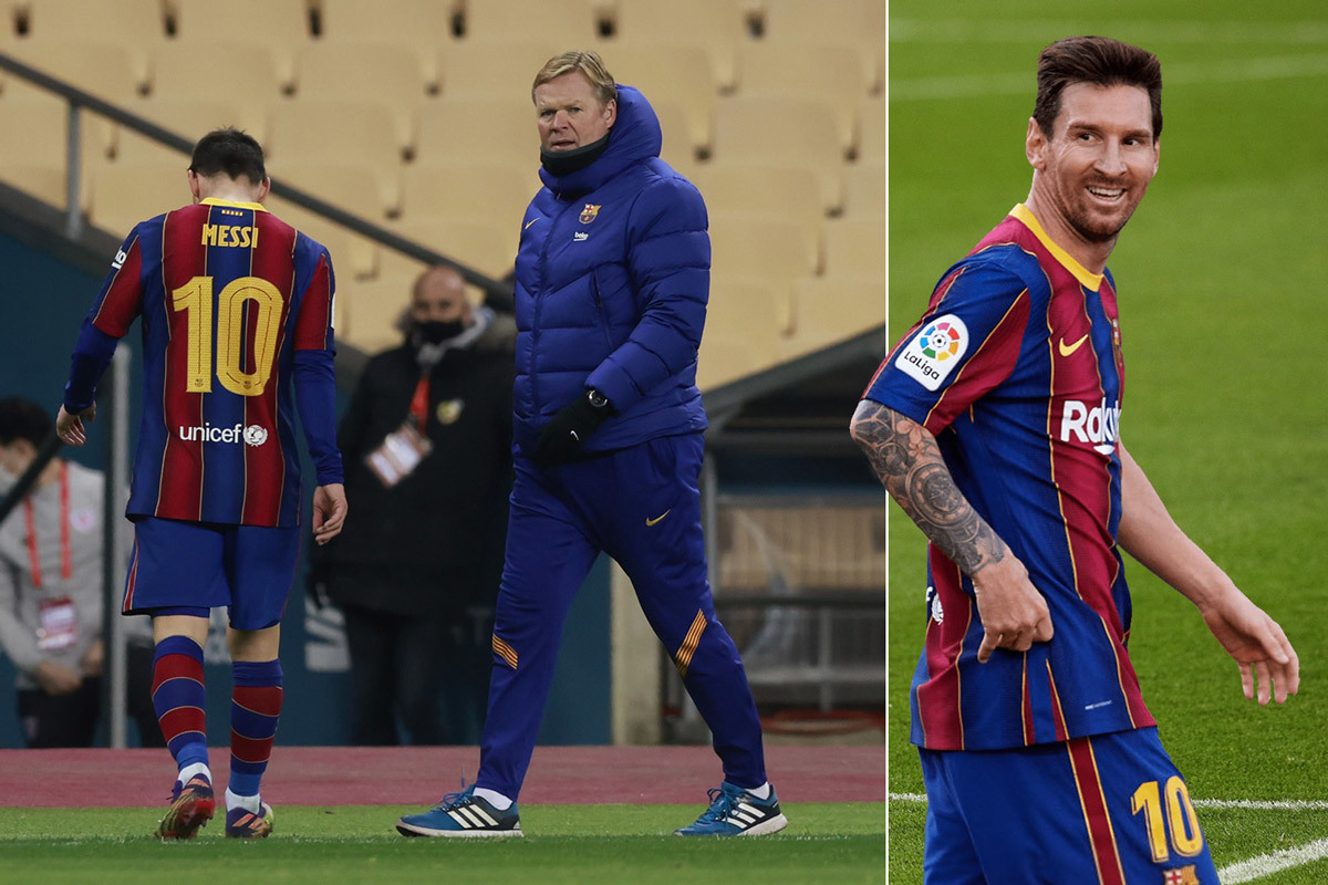 Messi bất mãn Koeman, muốn Barca sa thải ngay