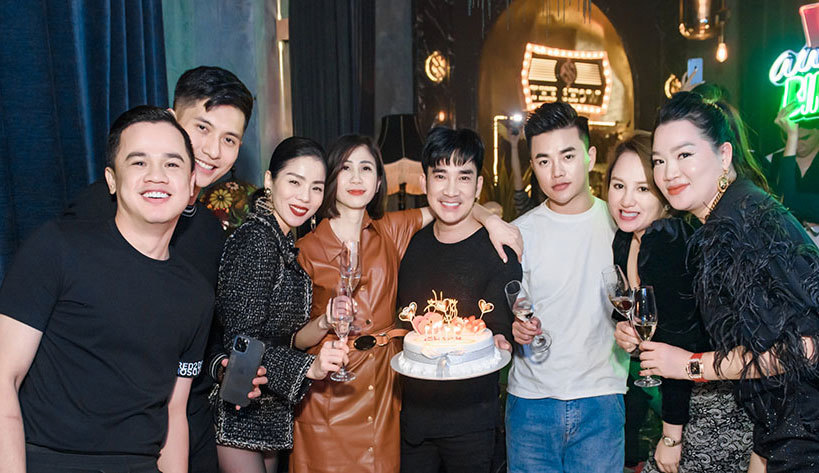 Lệ Quyên cùng Lâm Bảo Châu tổ chức sinh nhật cho ca sĩ Quang Hà