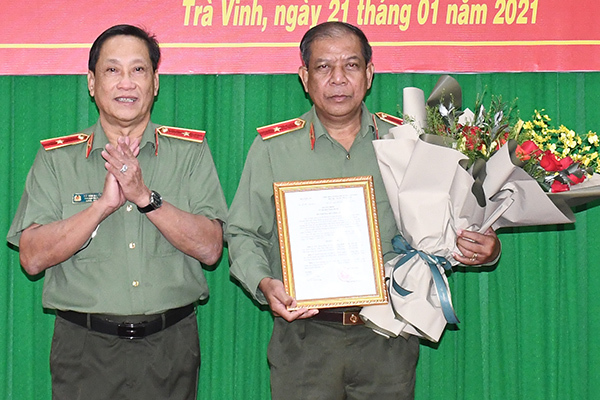 Thiếu tướng Kiên Rịnh làm Phó Giám đốc Công an Trà Vinh