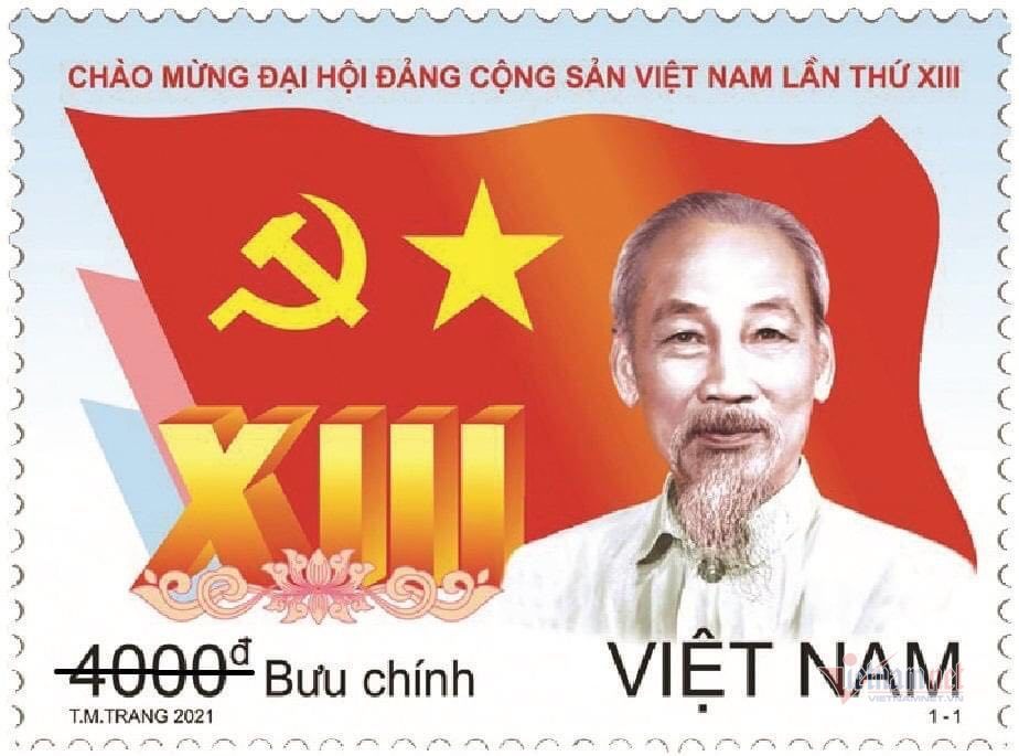 Phát hành đặc biệt bộ tem chào mừng Đại hội Đảng XIII