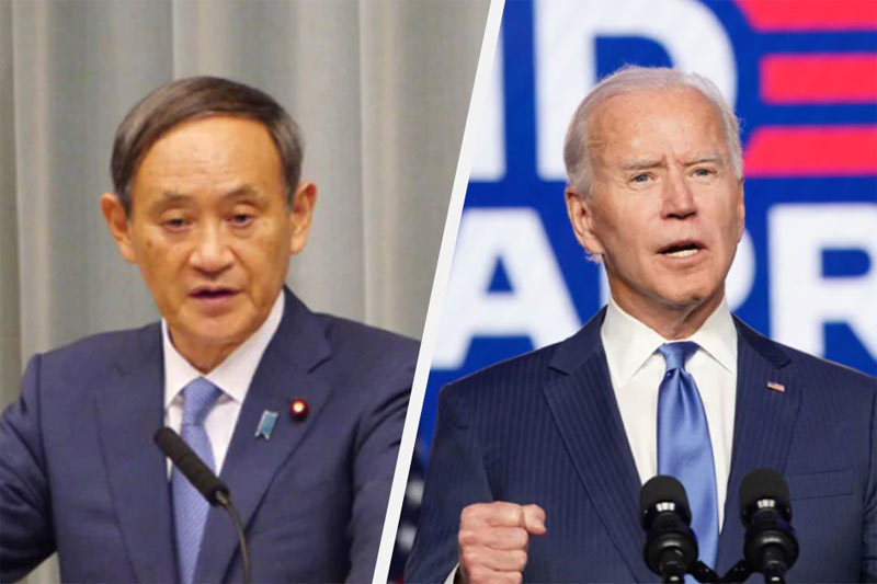 Ông Biden gọi điện cho Thủ tướng Suga, cam kết bảo vệ Nhật