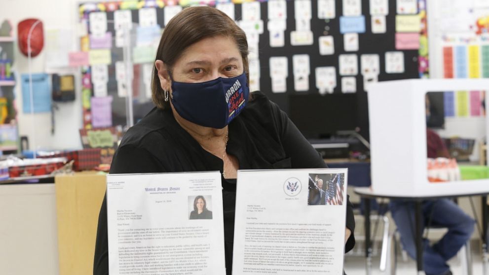 Giáo viên nhận được thư phản hồi từ Tổng thống Joe Biden