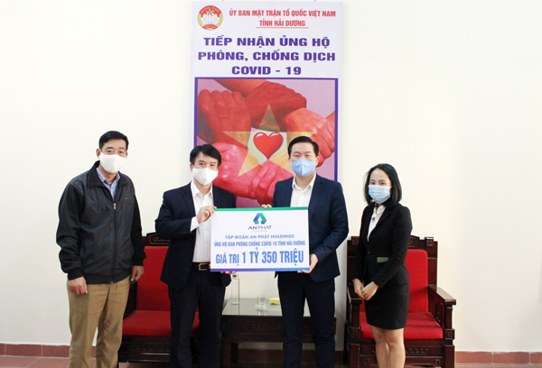 An Phát Holdings hỗ trợ 1,35 tỷ đồng chung tay cùng Hải Dương chống Covid-19