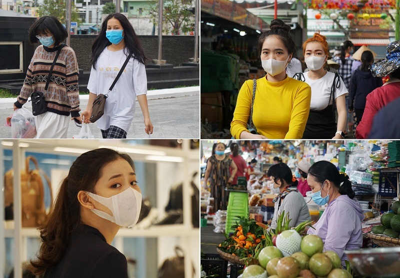 Áp dụng phạt tiền, người dân Đà Nẵng kín khẩu trang khi ra đường